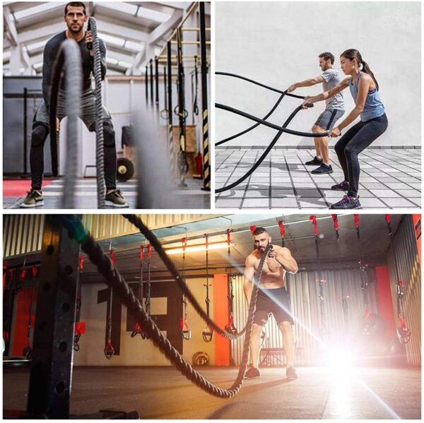 Display 4top Battle Rope Home gymExercise