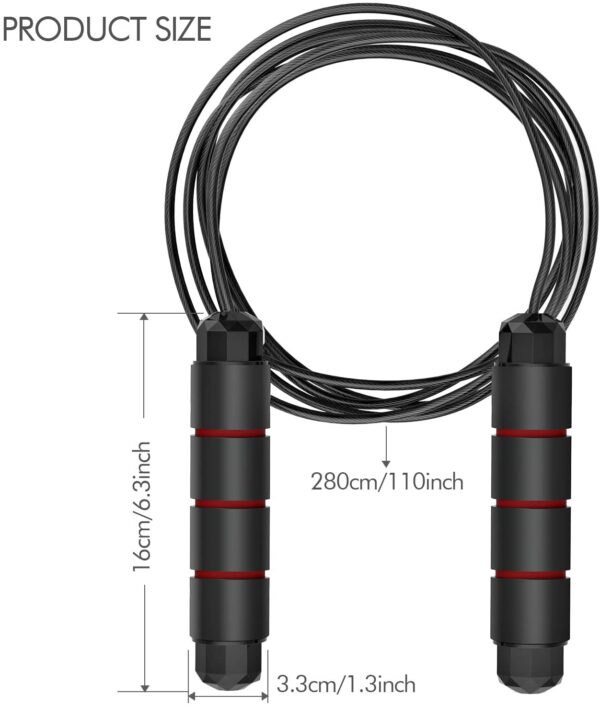 FitFort Skipping Ropes for Home Exercises