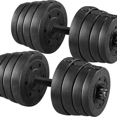 Adjustable dumbbell weight set