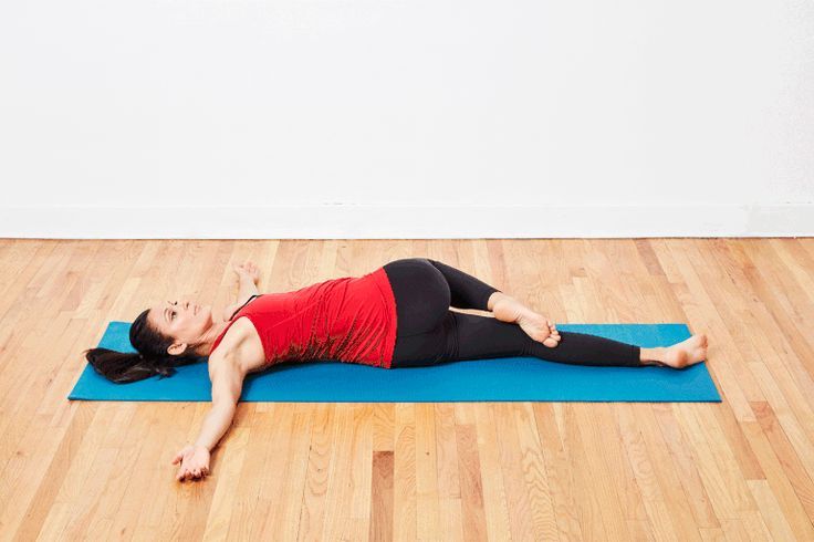 Twisted yoga pose