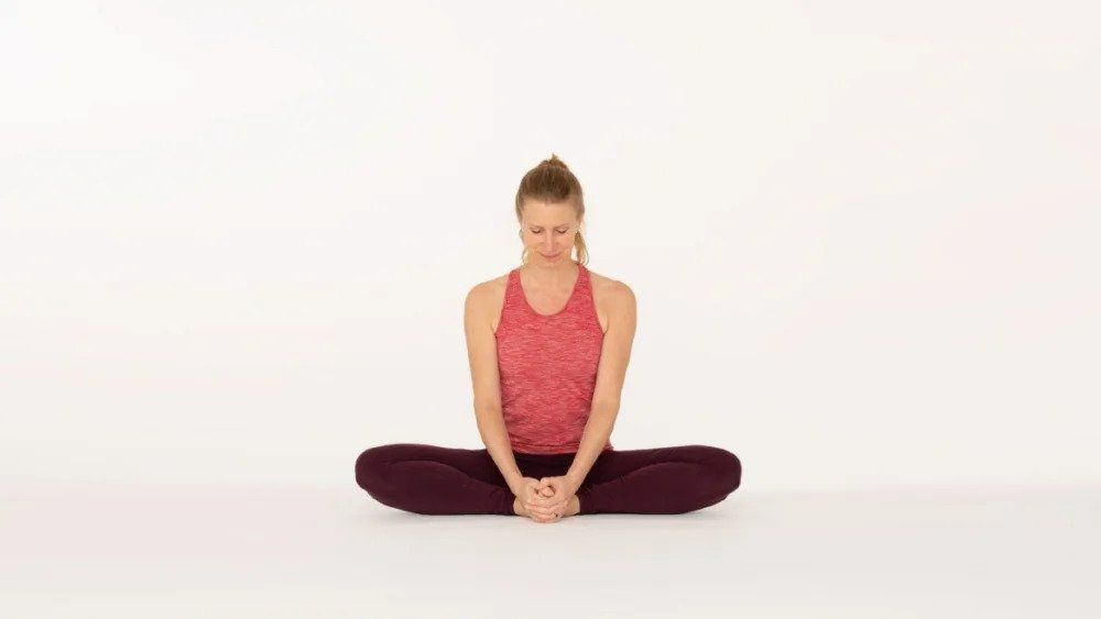 Butterfly pose yoga