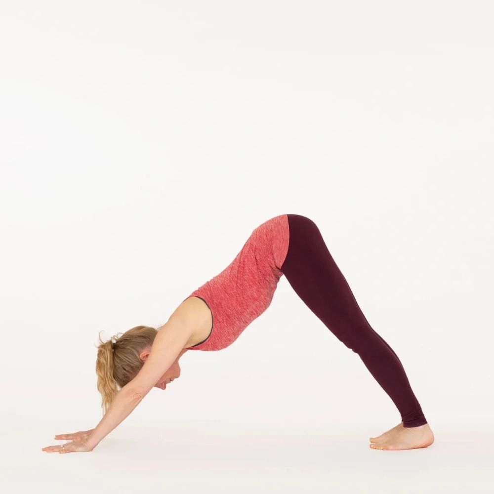 Downward dog yoga pose