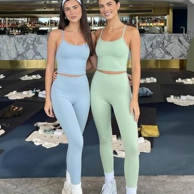 Women wearing Pilates workout sets