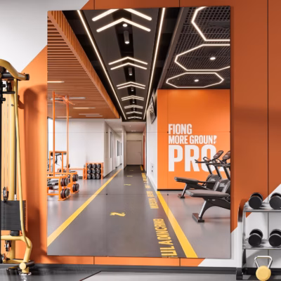 Gym mirror tiles