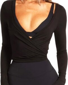 Navneet ballet wrap tie-up top