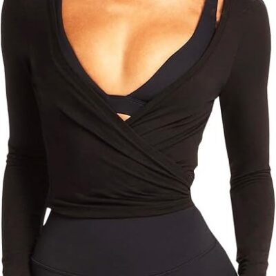 Navneet ballet wrap tie-up top