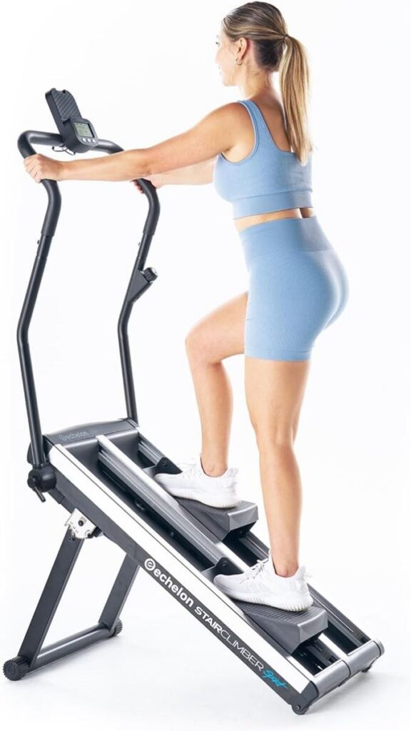 Girl on stair climber
