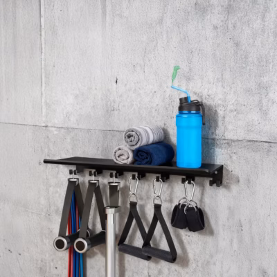 Floating shelf for home gym