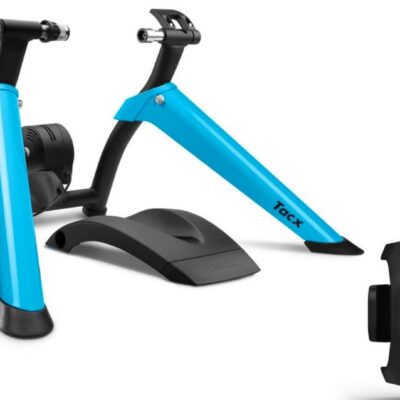 black and blue Garmin Tacx
