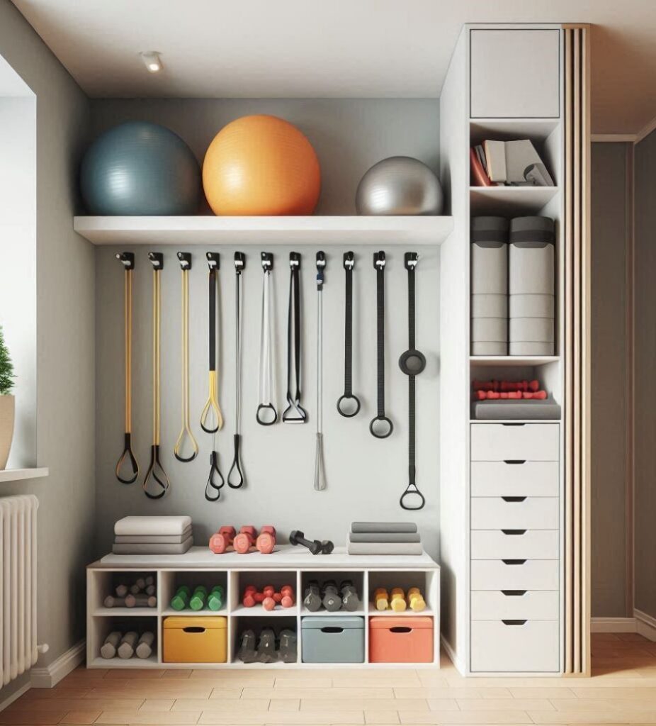Home gym storage cabinets