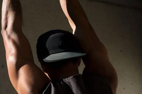 Man stretching
