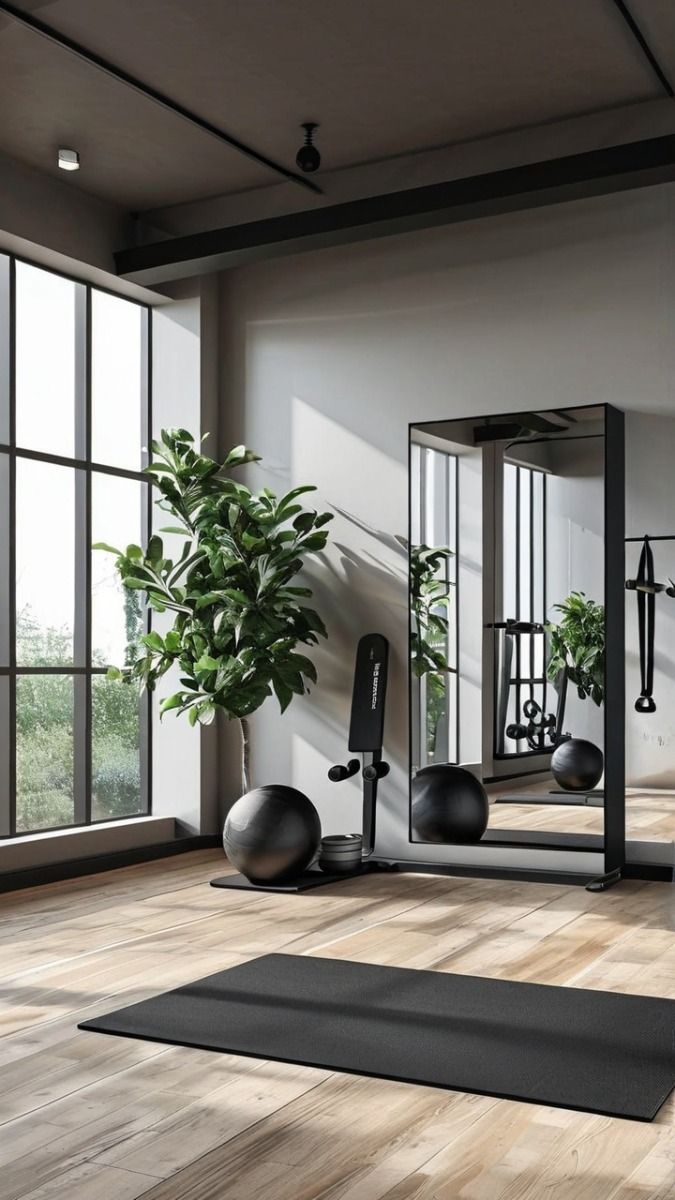Modern home gym.