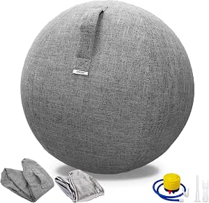 1 Exercise Ball Chair with fabric cover