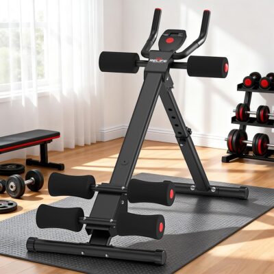 Foldable ab cruncher machine