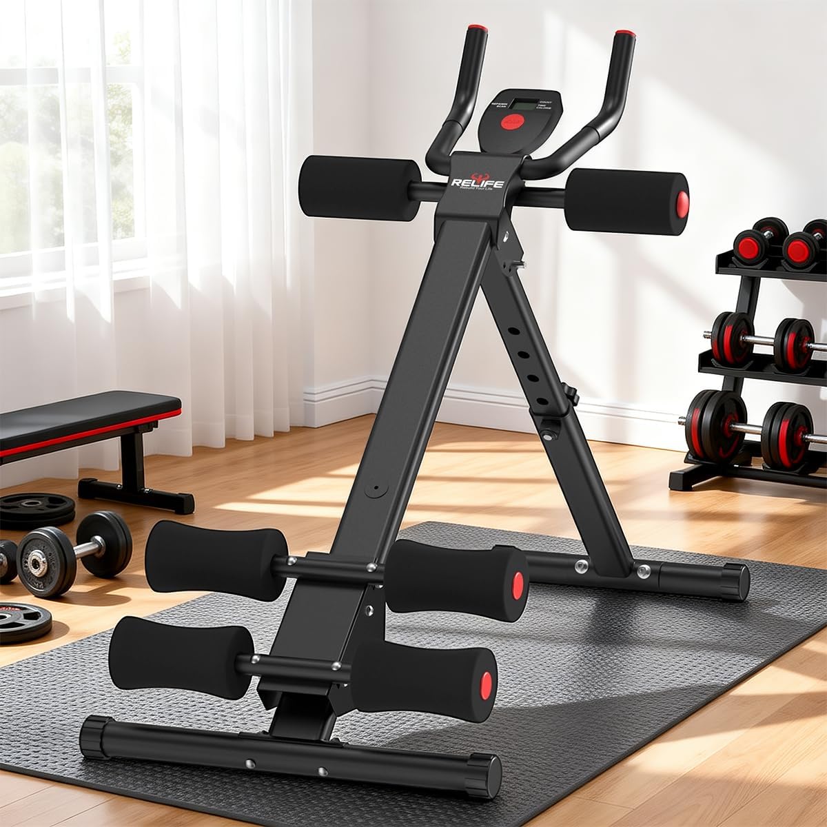 4 Foldable ab cruncher machine