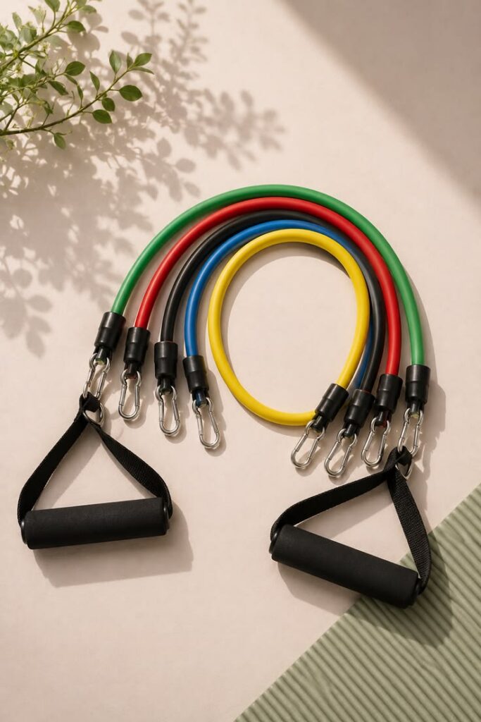 Tube resistance bands with handles
